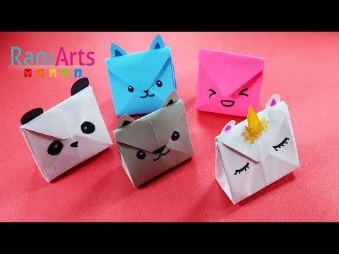 DIY - BOLSAS DE PAPEL KAWAII - CUTE PAPER HANDBAGS - FÁCIL - EASY