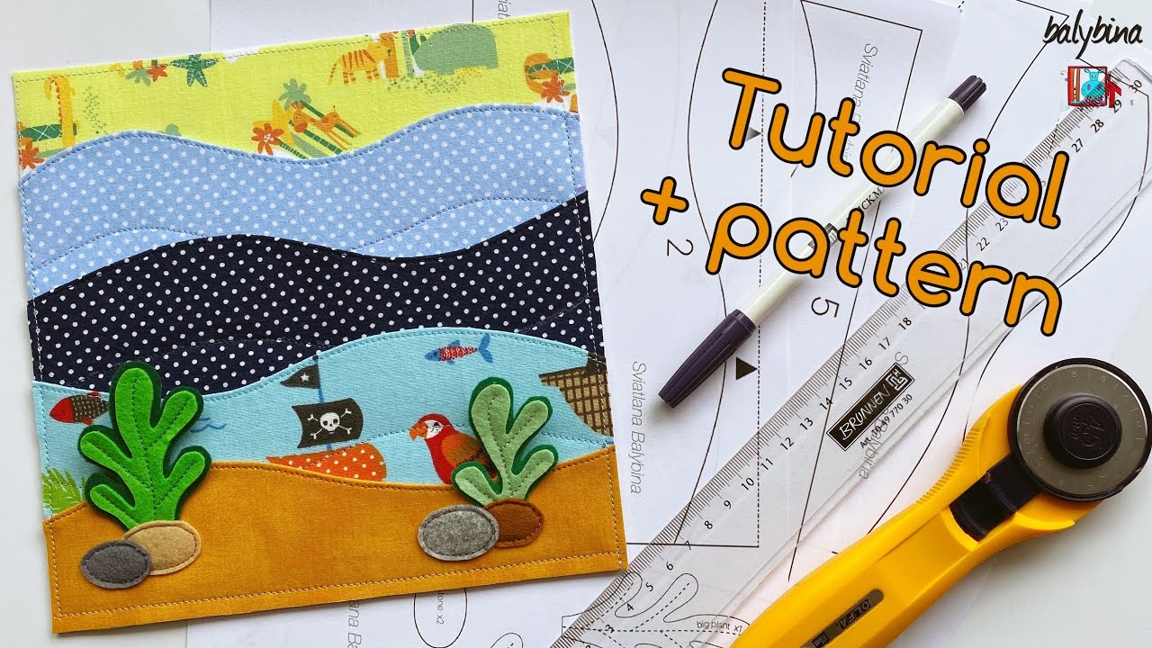 Quiet Book Sea Page  Updated Tutorial 