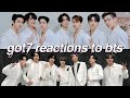 got7 reactions to bts
