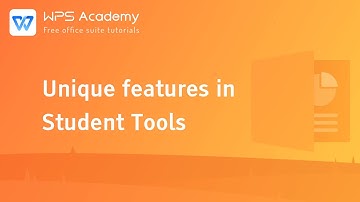 [WPS Academy] 1.7.5 PPT: Unique features in Student Tools