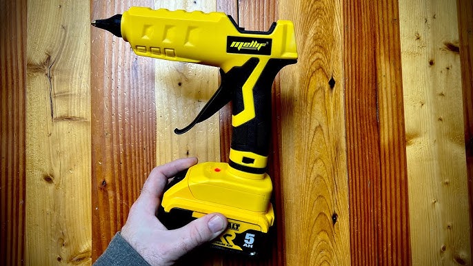 review and demo M18 Milwaukee compatible Mellif hot glue gun 