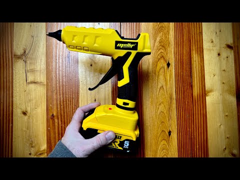 review and demo M18 Milwaukee compatible Mellif hot glue gun 