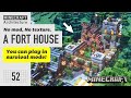 [Minecraft] Real architect's building base in Minecraft / A fort house #52