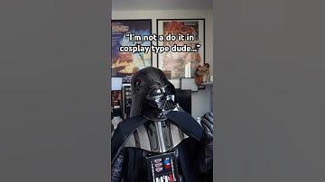 Vader helmet stays on 😂 #starwars #darthvader #cosplay #memes #starwarsmemes