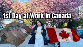 1st Day at work in Canada 🇨🇦 | 1 week into my canadian life | Northern Lights | #canada