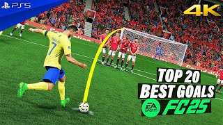 FC 25 | TOP 20 FREE KICK GOALS | PS5 4K