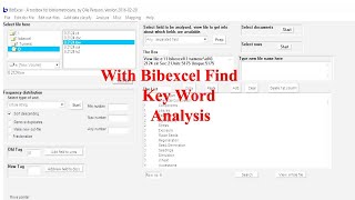 With Bibexcel Find Key Words Analysis