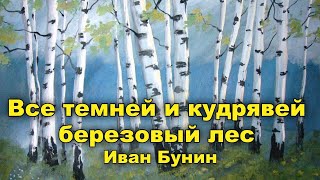 Все темней и кудрявей березовый лес. Иван Бунин