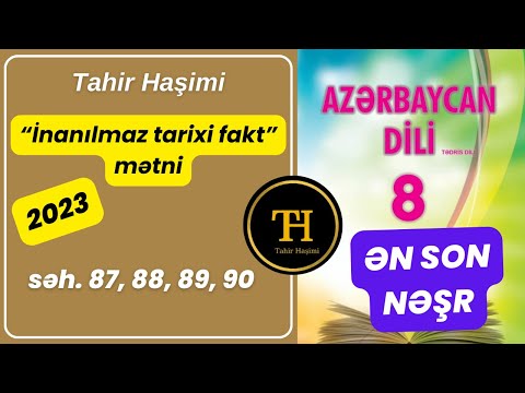 Azərbaycan dili 8-ci sinif 2023 \