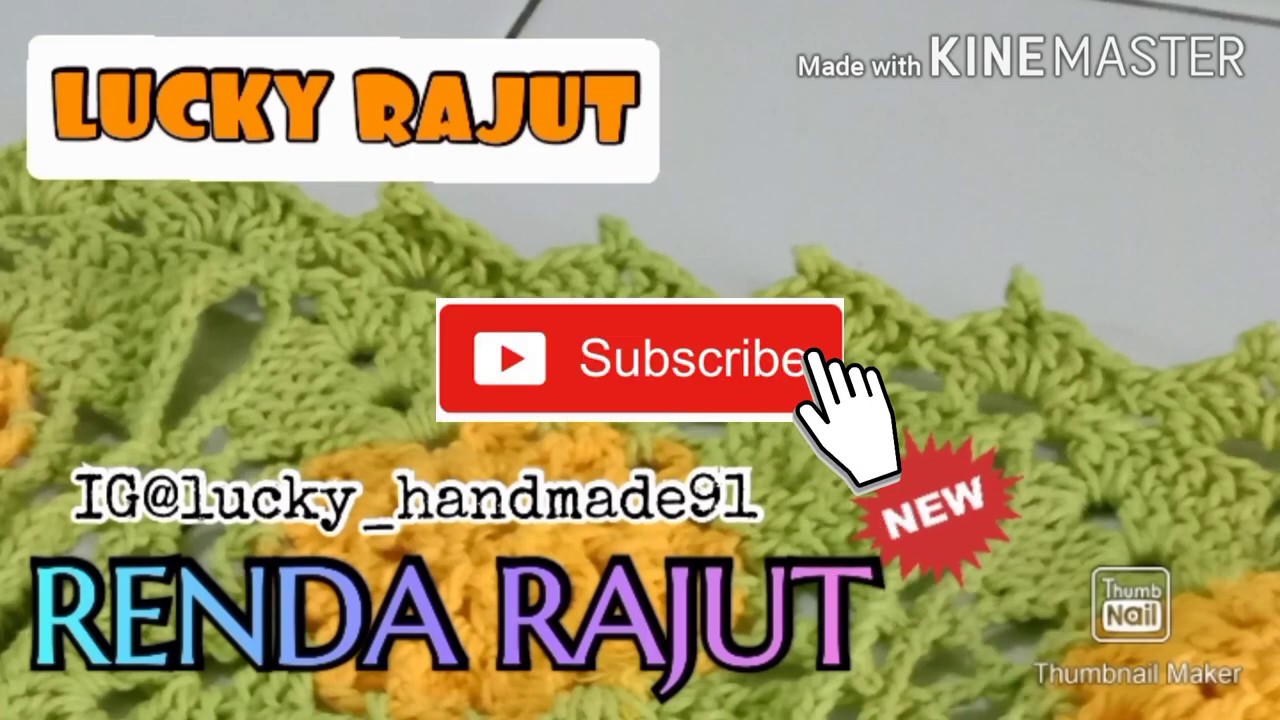 CROCHET rajut // Tutorial membuat renda rajut - YouTube