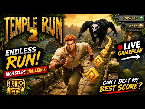 TEMPLE RUN 2 LIVE 🔴 Non-Stop Running Challenge | #youtubelive #shorts #templerun2