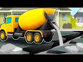 Cement Mixer Truck Concrete Road Repair - Incident at Work | Construction Vehicles
