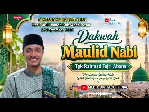 DAKWAH ACEH TERBARU - DI MESJID ULEE SUSU DI GAMPONG KUTA KARANG | TGK RAHMAD  FAJRI 26-09-2026