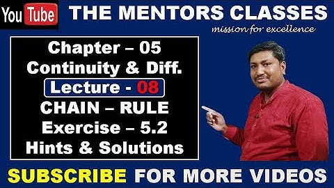 Introduction of exercise 5.2 | Chain rule | CBSE Class 12 Maths | NCERT |