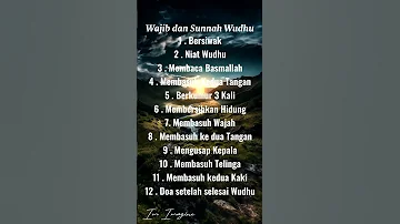 Wudhu Wajib Wudhu Dan Sunnah Wudhu Bersuci Sebelum Melaksanakan Shalat 