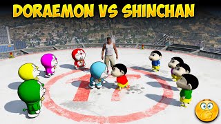 Shinchan Vs Doremon Fight In GTA 5 || Funny Car Race in GTA 5 || Gta 5 Tamil