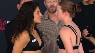 Loopy Godinez vs. Elise Reed - Weigh-in Face-Off - (Noche UFC: Grasso vs. Shevchenko 2) - /r/WMMA