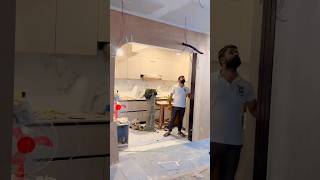 Kitchen sliding door design #interiormaster #glasspartition #interior444 #homedecor