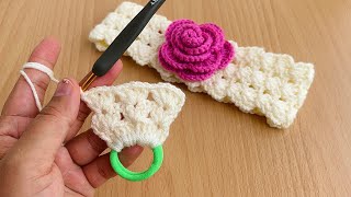 crochet bandana/headband crochet/crochet hair accessories/crochet hair /headband crochet tutorial screenshot 1