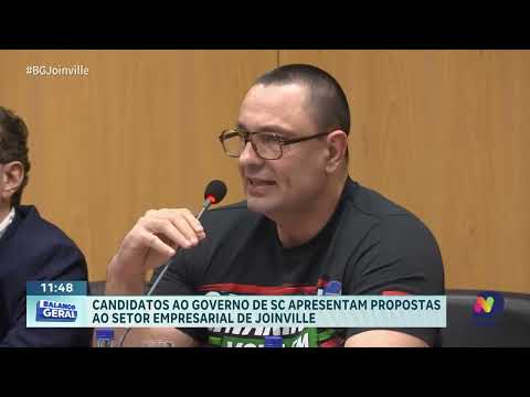 Candidatos ao Governo de SC apresentam propostas em plenário da ACIJ