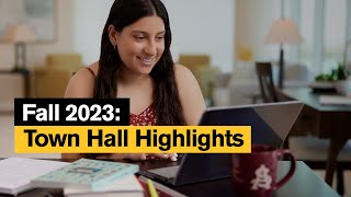Highlights from the Fall 2023 Town Hall with ASU leadership and online learners | ASU Online