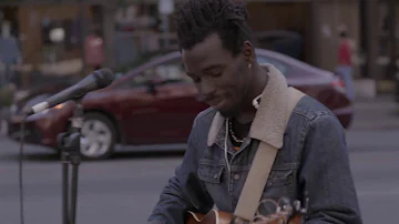 Eric Burton of Black Pumas - Busking in Austin