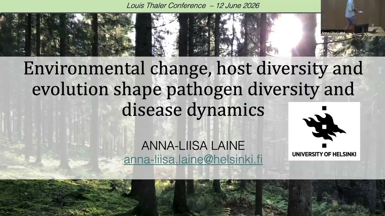 Thaler SEEM Seminar 2026 06 12 A-L Laine: Environmental change, host diversity, and evolution (...) 