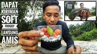 Test umpan dari AB soft froggy || unboxing || soft froggy curut ||  strike ikan bujuk babon || lure screenshot 2