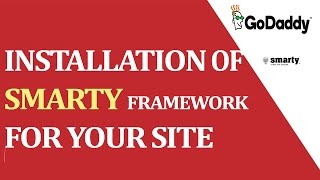 How to installed the smarty framework in 2 min at godadddy.com
