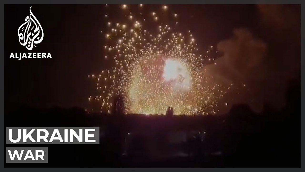 تدمير مستودع ذخيرة روسي في خيرسون بأوكرانيا