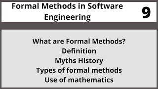 Formal Methods in Software Engineering in Hindi Urdu CSE304 LECTURE 09