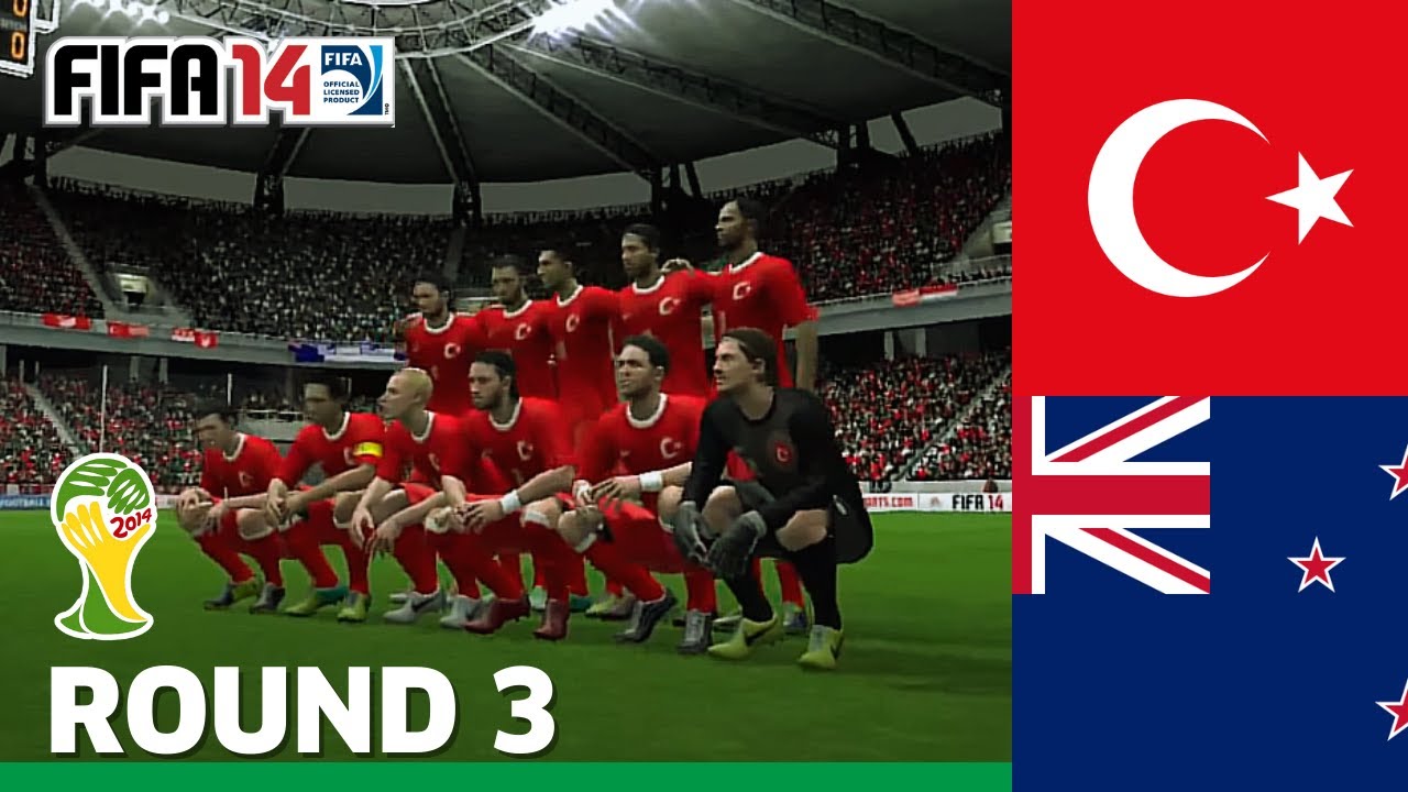 TURKEY x NEW ZELAND | World Cup Fifa 14 Qualifiers - (Round 3)