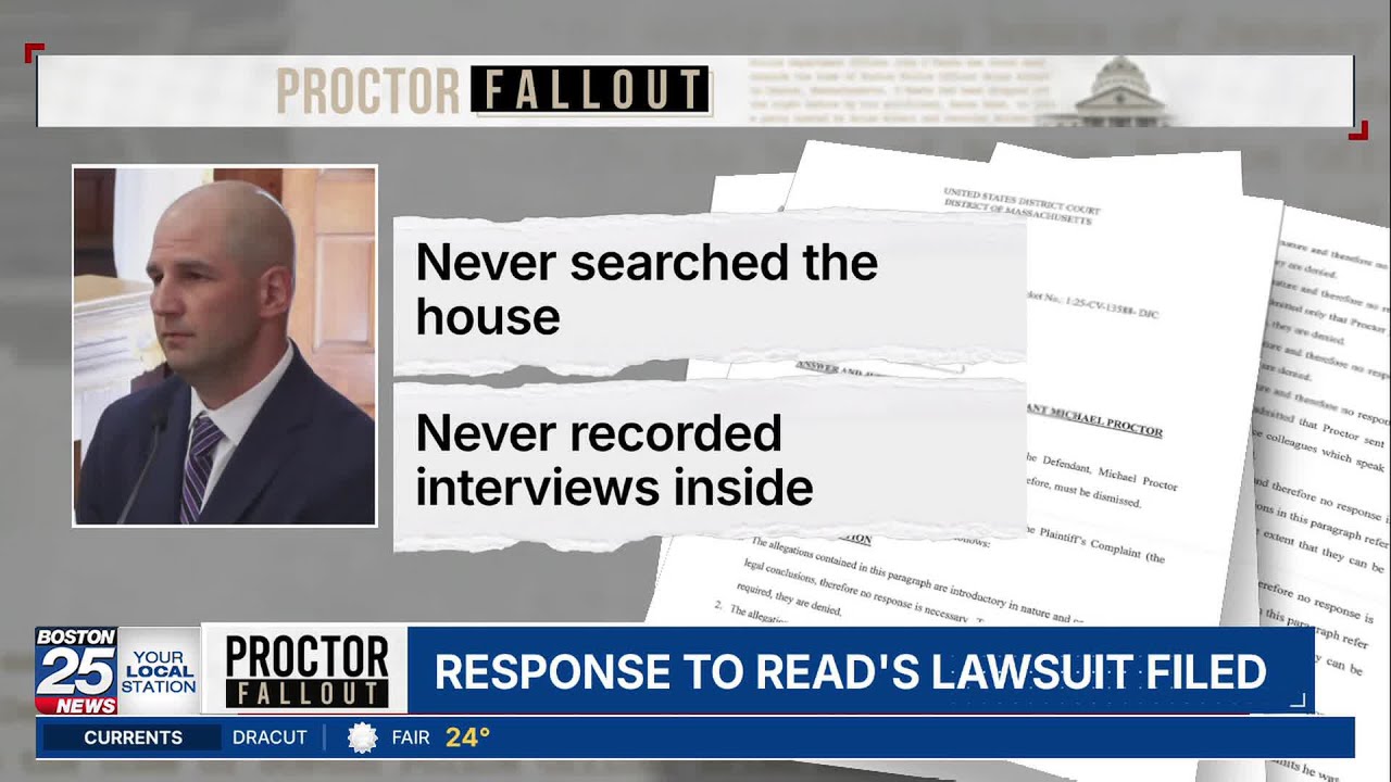 Former trooper Michael Proctor denies conspiracy, planted evidence in Karen Read lawsuit