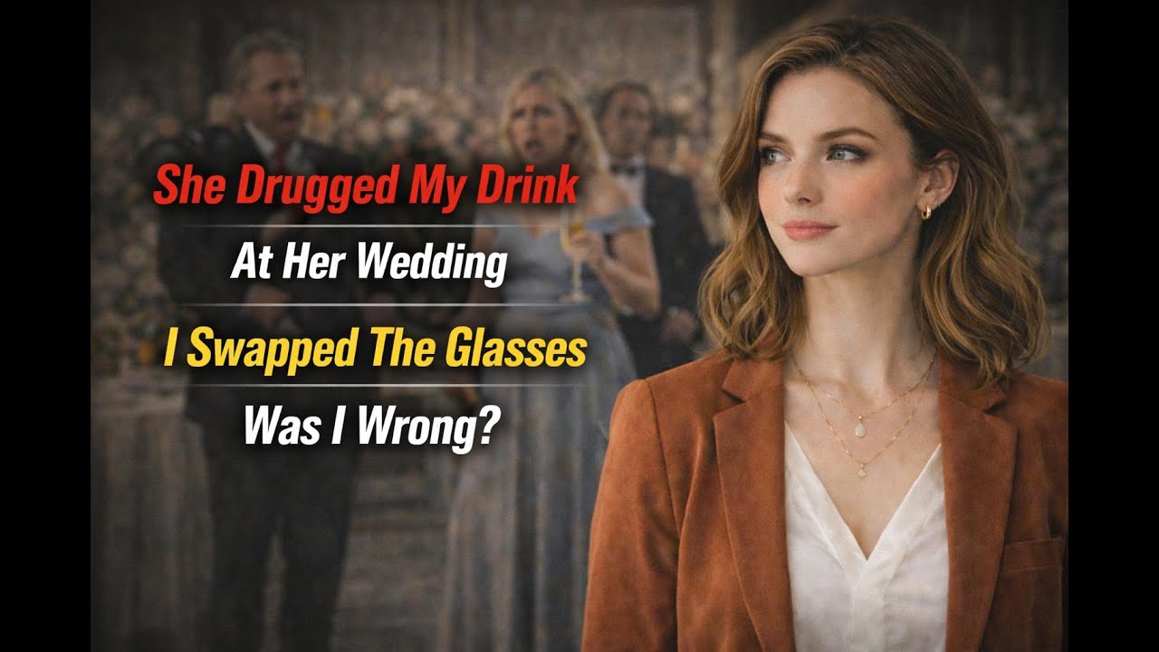 She tried to drug me at her wedding. I calmly swapped the glasses and watched her ruin herself.