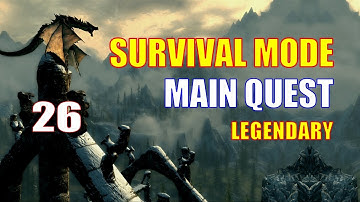 Skyrim Survival Mode Walkthrough MAIN QUEST #26 - One-Handed Skill Book Run