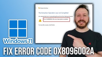 How To Fix Error Code 0x8096002a In Windows 10/11