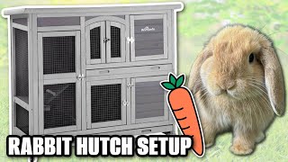 OUR RABBIT HUTCH UNBOXING & SETUP AIVITUVIN AIR06C | BUNNY CAGE SETUP