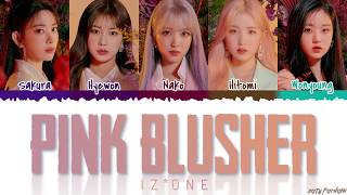 IZ*ONE (아이즈원) - 'PINK BLUSHER' Lyrics [Color Coded_Han_Rom_Eng] chords