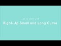 Learning cursive writing prewriting strokes 1  right up small  long curve