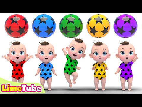 <strong>Magic</strong> <strong>Color</strong> Ball Finger Family + more Nursery Rhymes &amp;amp; Kids Songs | Kindergarten | LimeAndToys