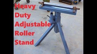 Making a Heavy Duty Adjustable Roller Stand for UN-Level Floors...