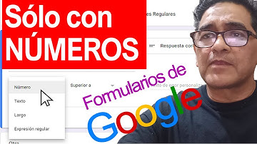 ¡Como Escribir SOLO NÚMEROS en Formularios de Google!