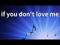 Yuna If You Don T Love Me Lyrics mp3