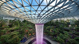 Rain Vortex Waterfall and Forest - Jewel Changi Airport