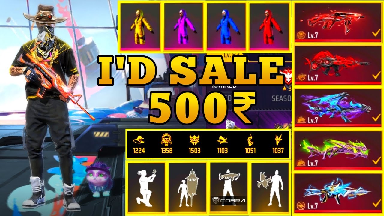 FREE FIRE ID SELL 500 RS ONLY 💰 ! ID SELL FF ! FREE FIRE ID SALE ! FREE FIRE ID TODAY ONLY !!
