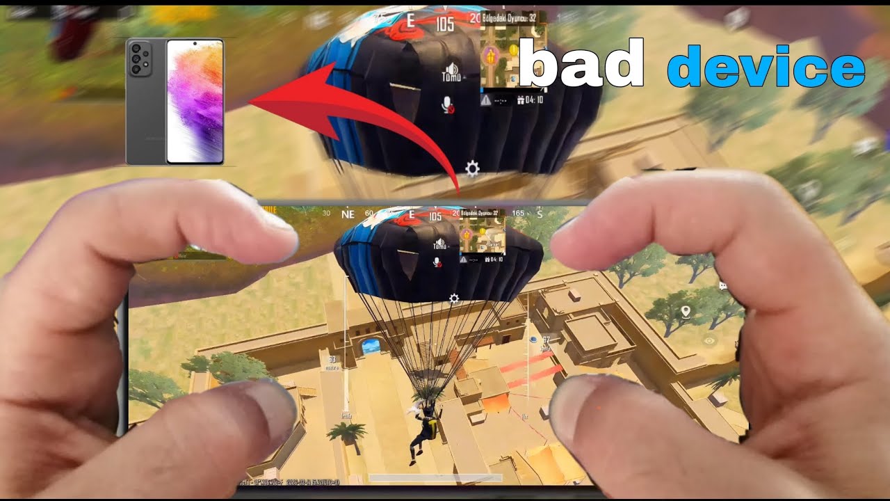 Playing a gameplay match with my broken device 🥵 (PUBG Mobile)