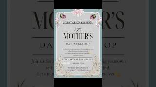 Meditation for moms 💕🌸 #meditation #selfcare #mothersday #shorts