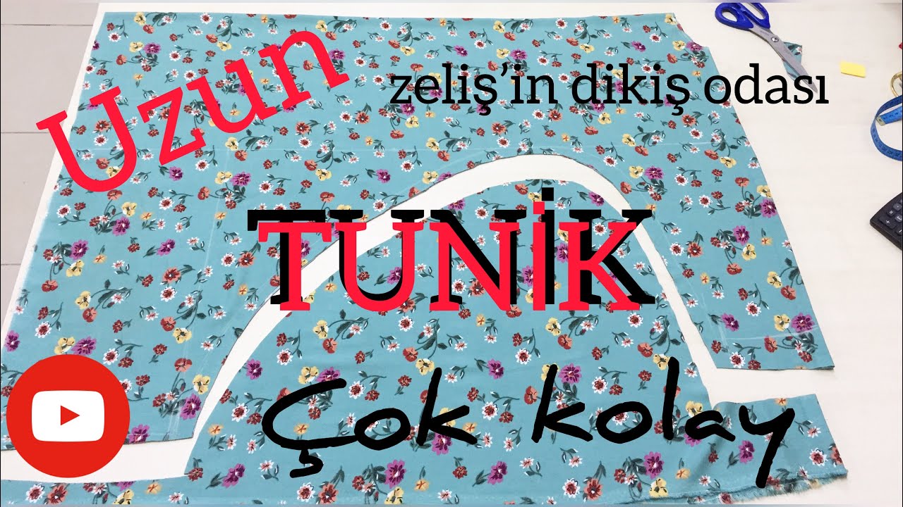 KOLAY TUNİK kesimi ve dikimi 👗👚👗 zeliş'in dikiş odası