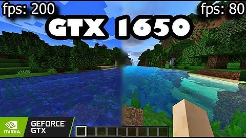 gtx 1650-Minecraft shaders  java edition fps test 1080p