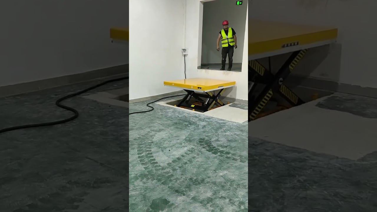 The successful deployment of the Sinolift SJG scissor lift at client's site 